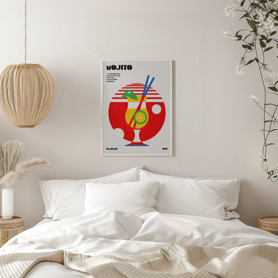 Mojito Bauhaus Cocktail - Stretched Canvas, Poster or Fine Art Print I Heart Wall Art