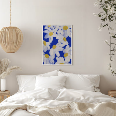 Floating Daisies - Stretched Canvas, Poster or Fine Art Print I Heart Wall Art