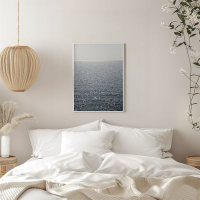 Sunkissed Ocean - Stretched Canvas, Poster or Fine Art Print I Heart Wall Art