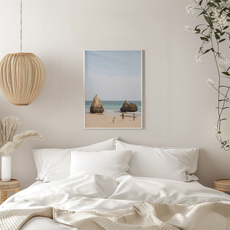 Portugese Beach - Stretched Canvas, Poster or Fine Art Print I Heart Wall Art