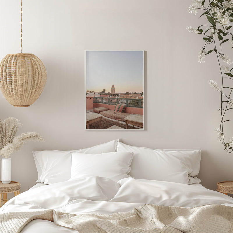 Sunset in Marrakech - Stretched Canvas, Poster or Fine Art Print I Heart Wall Art