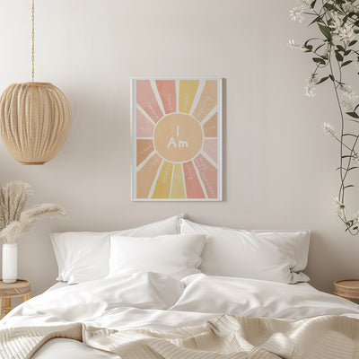 Sun Affirmations - Stretched Canvas, Poster or Fine Art Print I Heart Wall Art