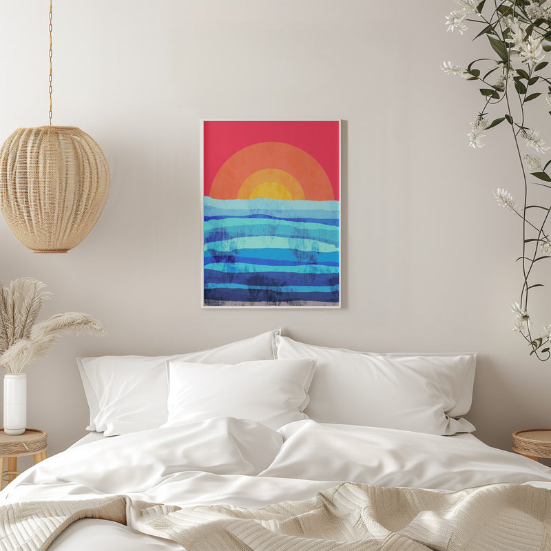 The Seas Sun - Stretched Canvas, Poster or Fine Art Print I Heart Wall Art