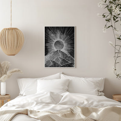 The Sunburst Peak - Stretched Canvas, Poster or Fine Art Print I Heart Wall Art