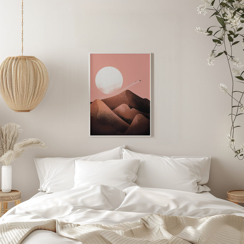 Peach fuzz dunes - Stretched Canvas, Poster or Fine Art Print I Heart Wall Art