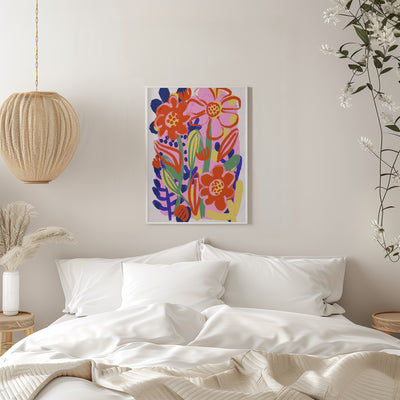 Summer Flowers No 2 - Stretched Canvas, Poster or Fine Art Print I Heart Wall Art