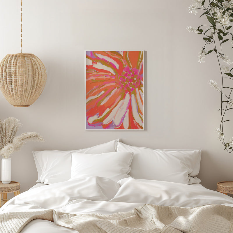 Abstract flower detail - Stretched Canvas, Poster or Fine Art Print I Heart Wall Art