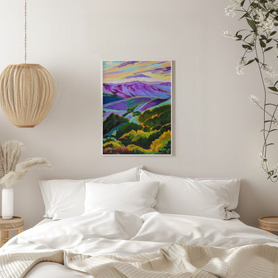 Purple Mountans Majesty - Stretched Canvas, Poster or Fine Art Print I Heart Wall Art