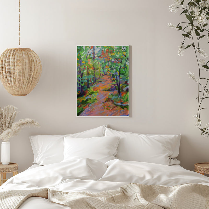 Forest Walk - Stretched Canvas, Poster or Fine Art Print I Heart Wall Art