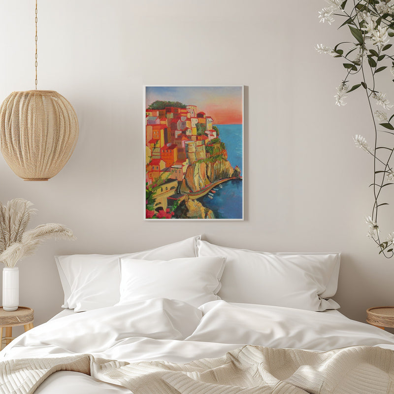 One of Five In Cinque Terre - Stretched Canvas, Poster or Fine Art Print I Heart Wall Art