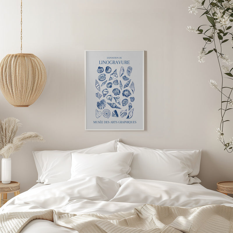 Lino Seashell Art Market - Stretched Canvas, Poster or Fine Art Print I Heart Wall Art