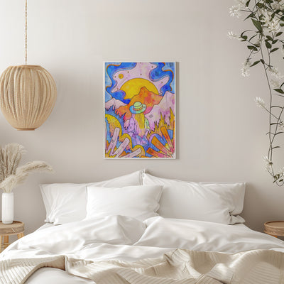 The Vibrant Planet Wanderer - Stretched Canvas, Poster or Fine Art Print I Heart Wall Art