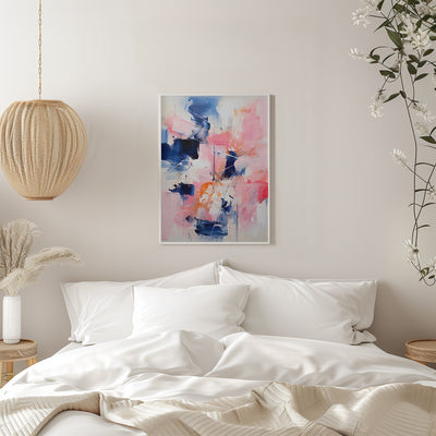 Blush Indigo Abstract Print Second 4x - Stretched Canvas, Poster or Fine Art Print I Heart Wall Art