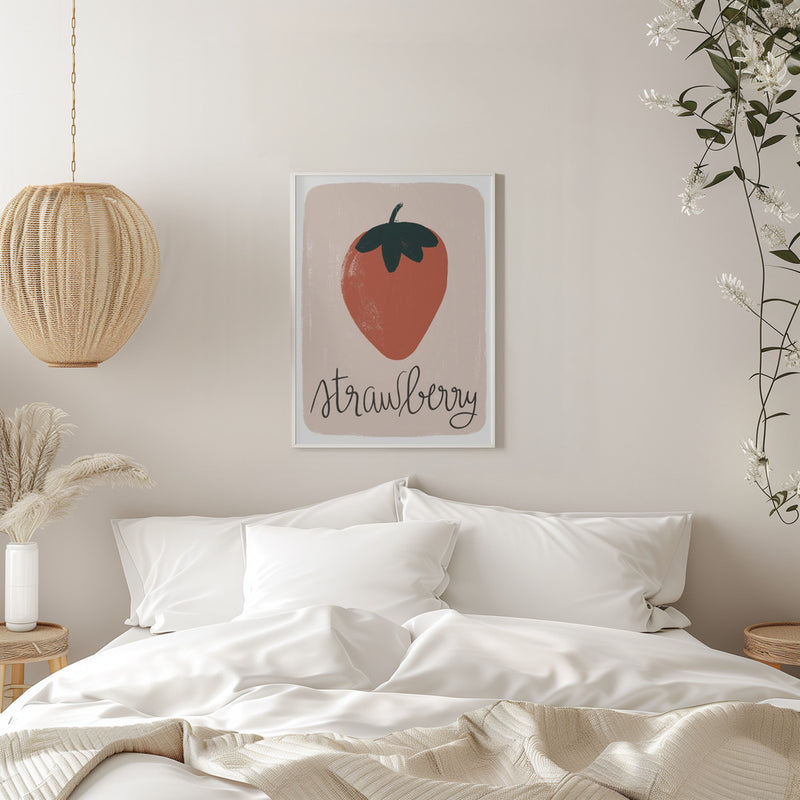 Strawberry - Stretched Canvas, Poster or Fine Art Print I Heart Wall Art