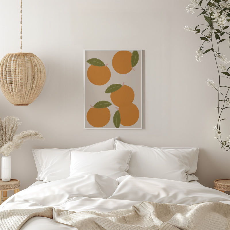 Oranges - Stretched Canvas, Poster or Fine Art Print I Heart Wall Art