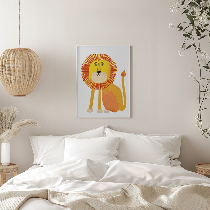 Lion - Stretched Canvas, Poster or Fine Art Print I Heart Wall Art