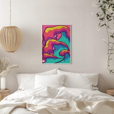 The Tidal Waves - Stretched Canvas, Poster or Fine Art Print I Heart Wall Art