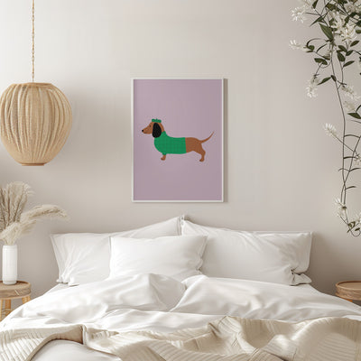 Dachshund - Stretched Canvas, Poster or Fine Art Print I Heart Wall Art