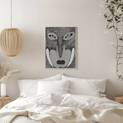 Wolf - Stretched Canvas, Poster or Fine Art Print I Heart Wall Art