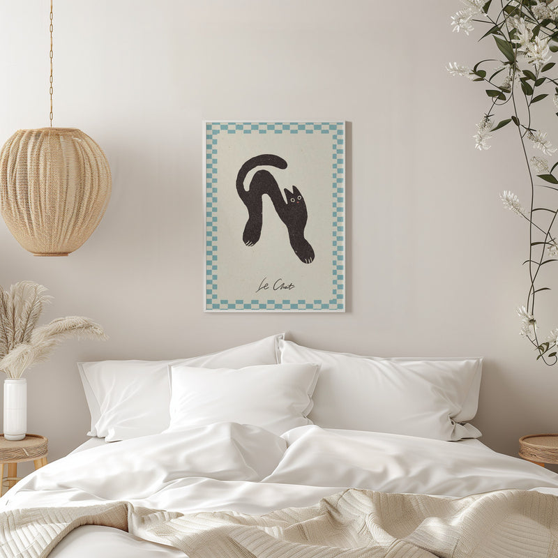 Le Chat - Stretched Canvas, Poster or Fine Art Print I Heart Wall Art