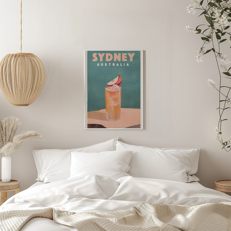 Sydney Australia Cocktail Bar Decor - Stretched Canvas, Poster or Fine Art Print I Heart Wall Art