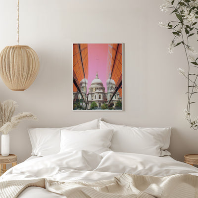 St Pauls View - Stretched Canvas, Poster or Fine Art Print I Heart Wall Art