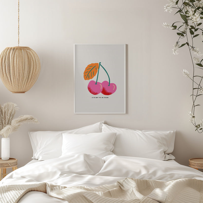 Ce ne sont pas des cerises - Stretched Canvas, Poster or Fine Art Print I Heart Wall Art