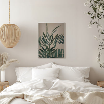 Paper Cut Green Leaves No.2 - Stretched Canvas, Poster or Fine Art Print I Heart Wall Art