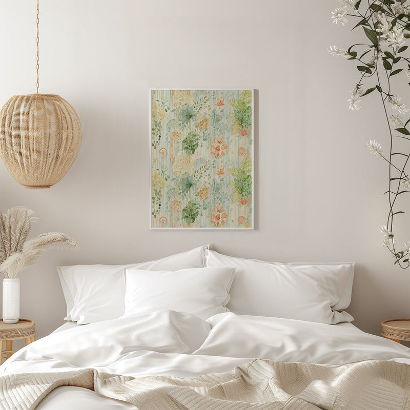Soft Botanical Dream - Stretched Canvas, Poster or Fine Art Print I Heart Wall Art