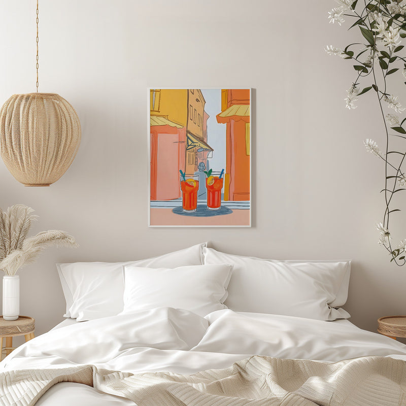 Two Aperols Please! - Stretched Canvas, Poster or Fine Art Print I Heart Wall Art