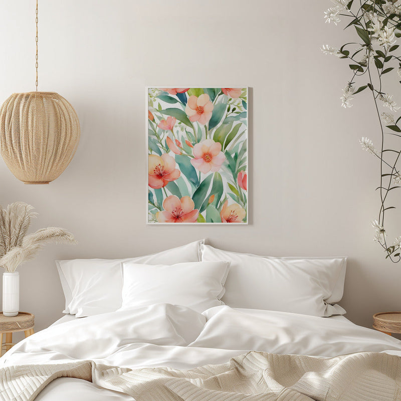 Fresh Spring Botanicals - Stretched Canvas, Poster or Fine Art Print I Heart Wall Art