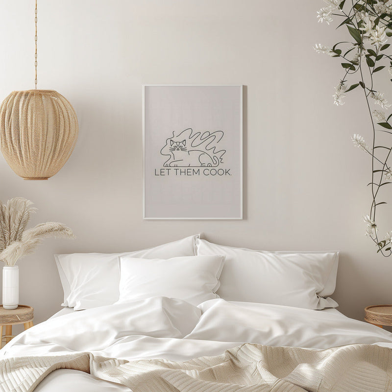 Let Them Cook - Stretched Canvas, Poster or Fine Art Print I Heart Wall Art