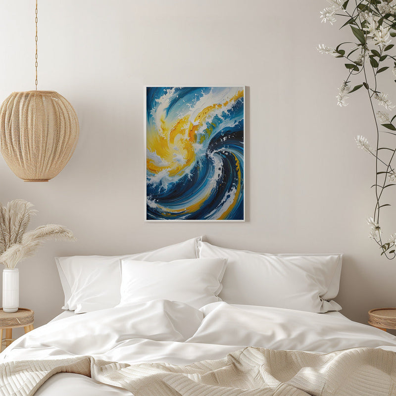 Oceanic Whirlwind - Stretched Canvas, Poster or Fine Art Print I Heart Wall Art