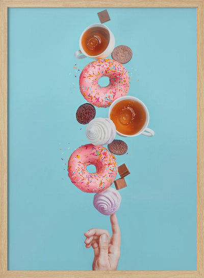 Weekend donuts - Stretched Canvas, Poster or Fine Art Print I Heart Wall Art