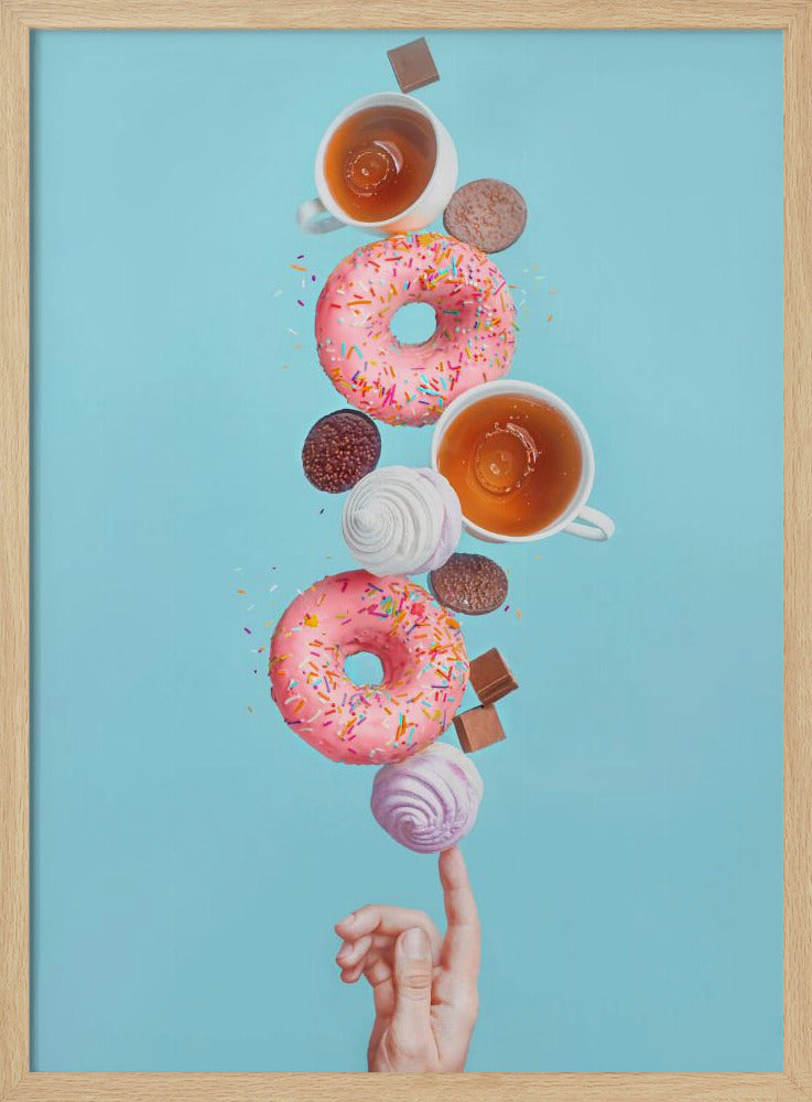 Weekend donuts - Stretched Canvas, Poster or Fine Art Print I Heart Wall Art