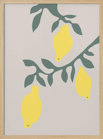 Lemons - Stretched Canvas, Poster or Fine Art Print I Heart Wall Art