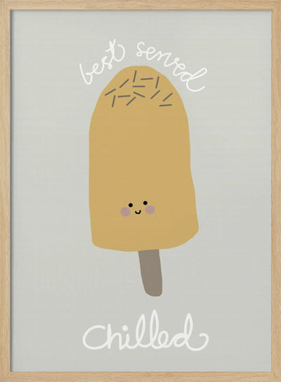 Chilled Ice Cream - Stretched Canvas, Poster or Fine Art Print I Heart Wall Art