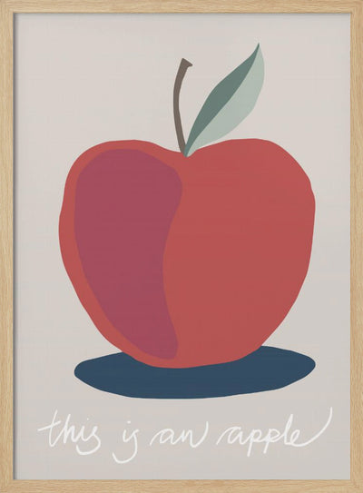 This is an Apple - Stretched Canvas, Poster or Fine Art Print I Heart Wall Art