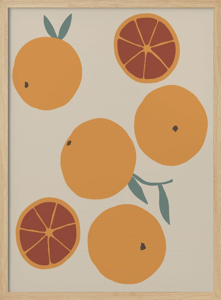 Blood Orange - Stretched Canvas, Poster or Fine Art Print I Heart Wall Art