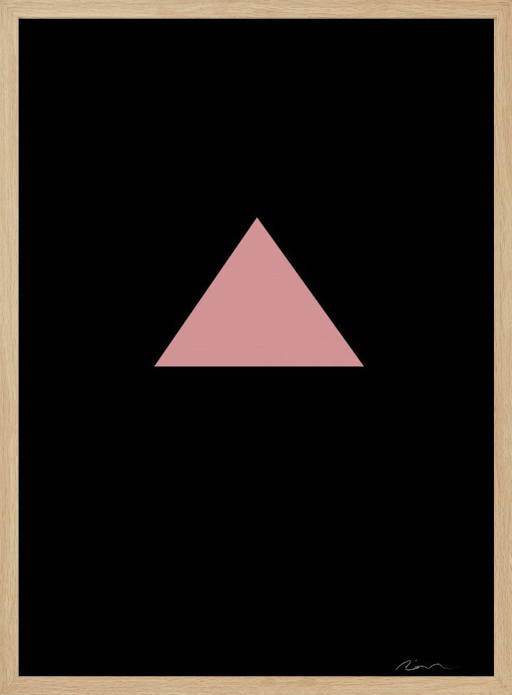 Pink Triangle - Stretched Canvas, Poster or Fine Art Print I Heart Wall Art