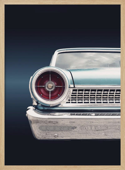 US classic car 1963 Galaxie - Stretched Canvas, Poster or Fine Art Print I Heart Wall Art