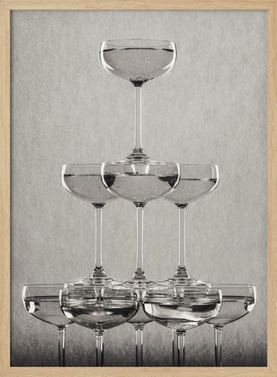 Champagne tower_9 - Stretched Canvas, Poster or Fine Art Print I Heart Wall Art