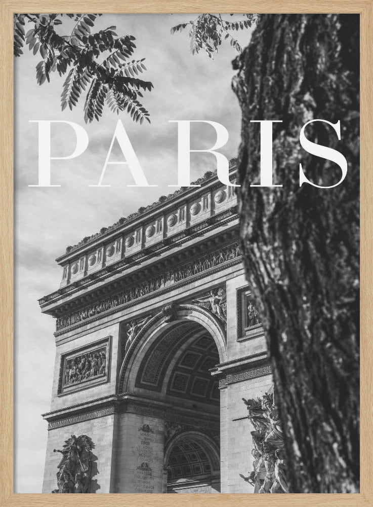 Paris Text 7 - Stretched Canvas, Poster or Fine Art Print I Heart Wall Art