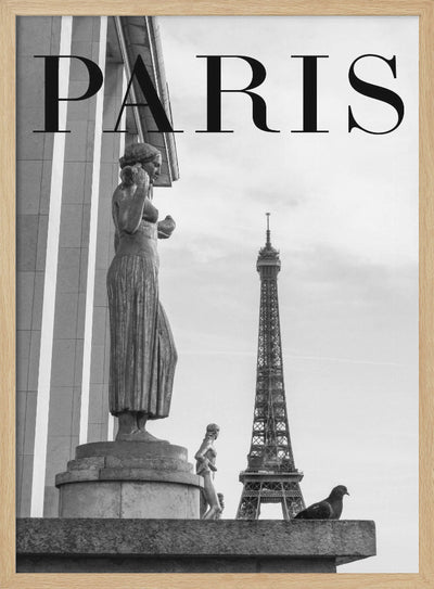 Paris Text 5 - Stretched Canvas, Poster or Fine Art Print I Heart Wall Art