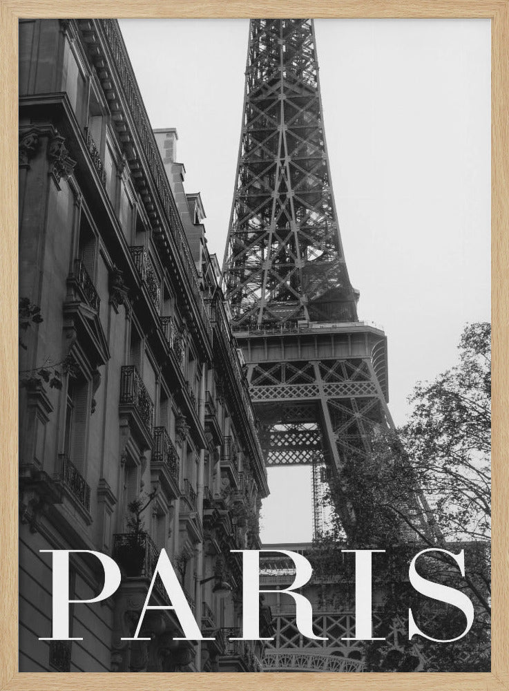 Paris Text 1 - Stretched Canvas, Poster or Fine Art Print I Heart Wall Art