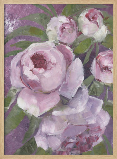 Rylee painterly roses - Stretched Canvas, Poster or Fine Art Print I Heart Wall Art