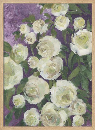 Noray painterly roses - Stretched Canvas, Poster or Fine Art Print I Heart Wall Art