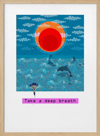 Take a deep breath - Stretched Canvas, Poster or Fine Art Print I Heart Wall Art