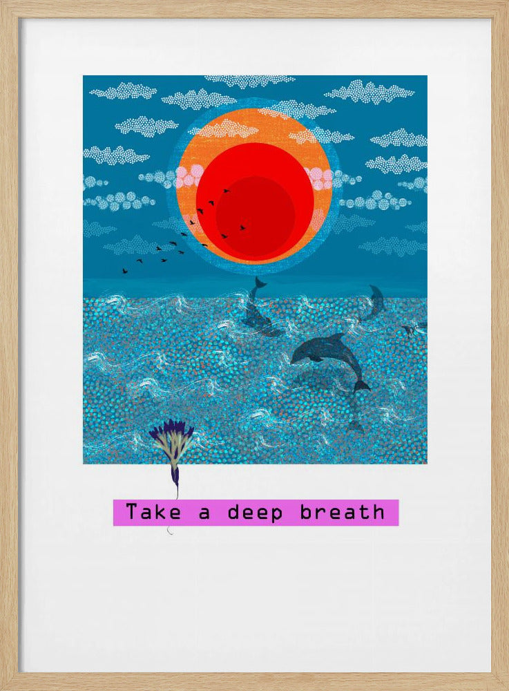 Take a deep breath - Stretched Canvas, Poster or Fine Art Print I Heart Wall Art