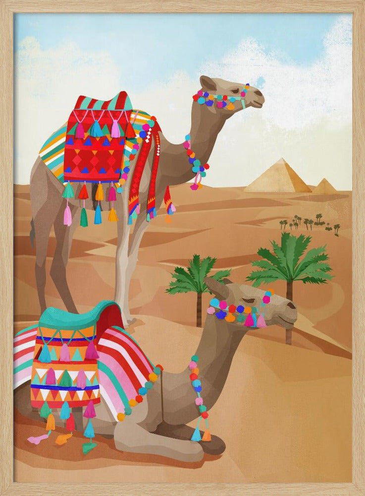 Desert Adventure - Stretched Canvas, Poster or Fine Art Print I Heart Wall Art